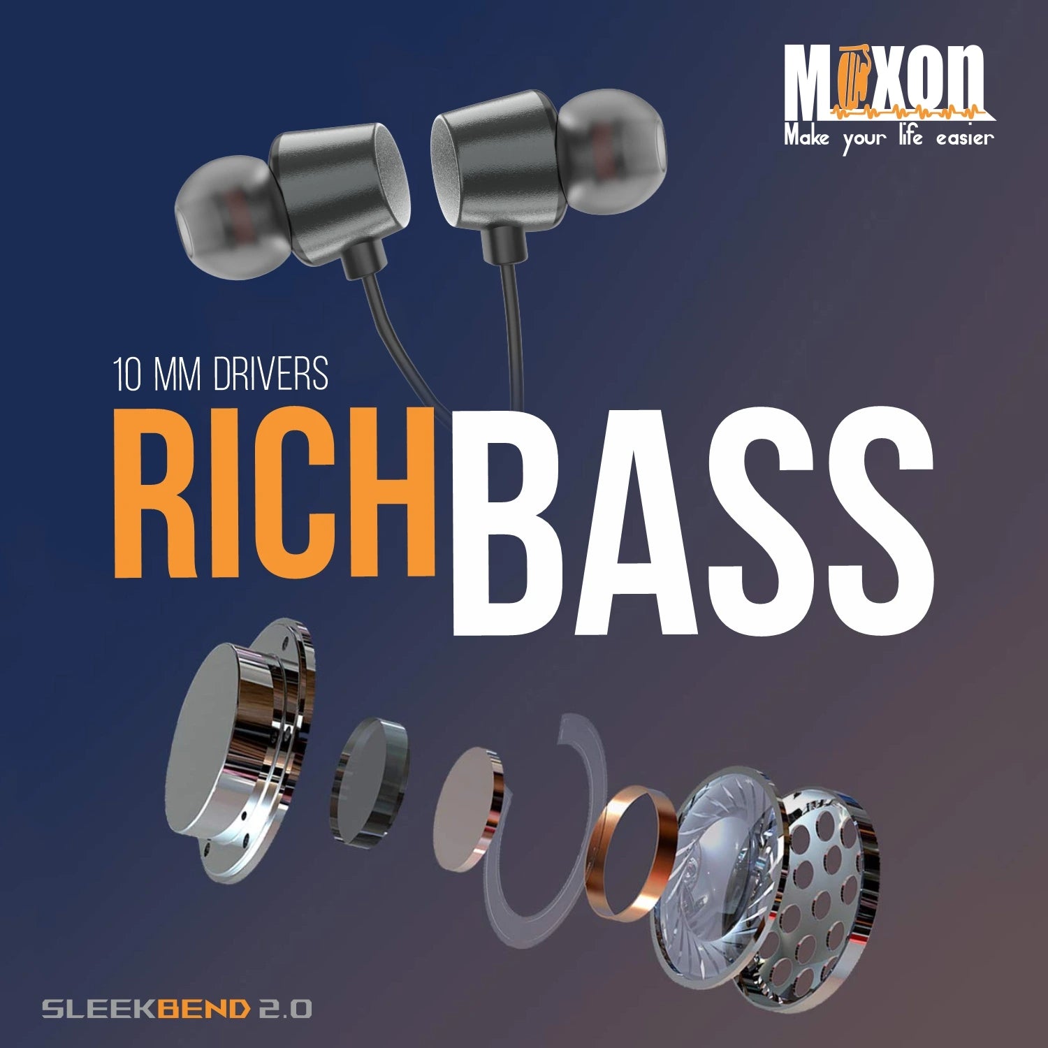 Maxobull Sleekbend 2.0 Neckband
