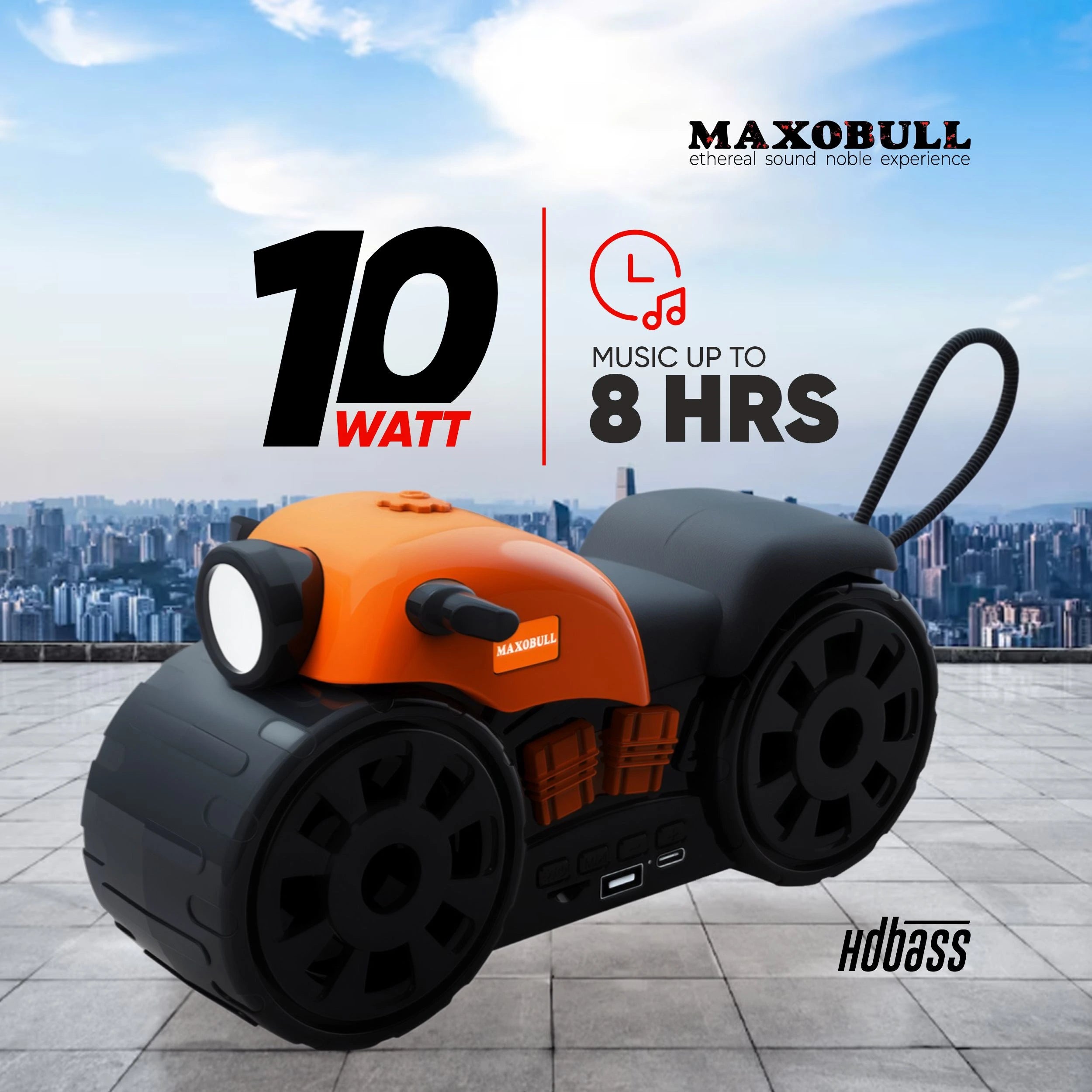 Maxobull HD Bass Bike Speaker