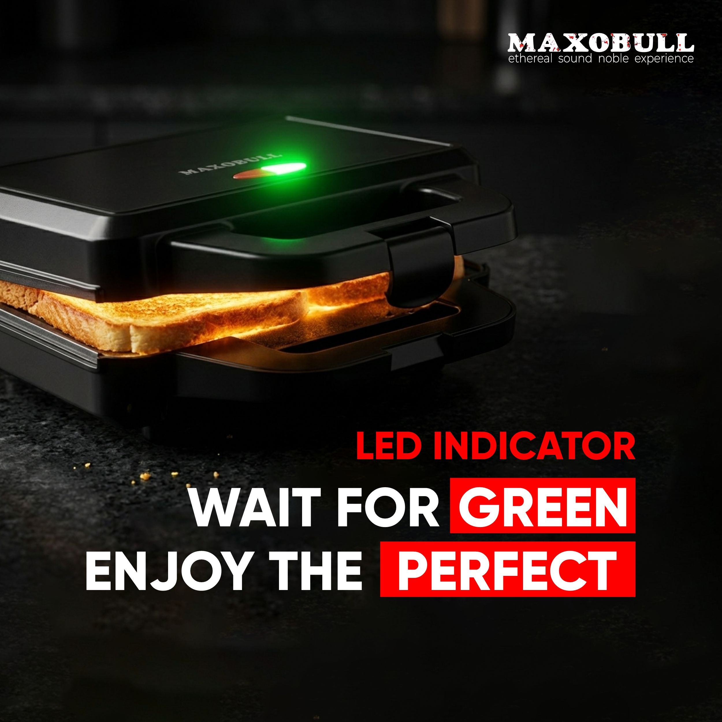 Maxobull 750W Sandwich Maker
