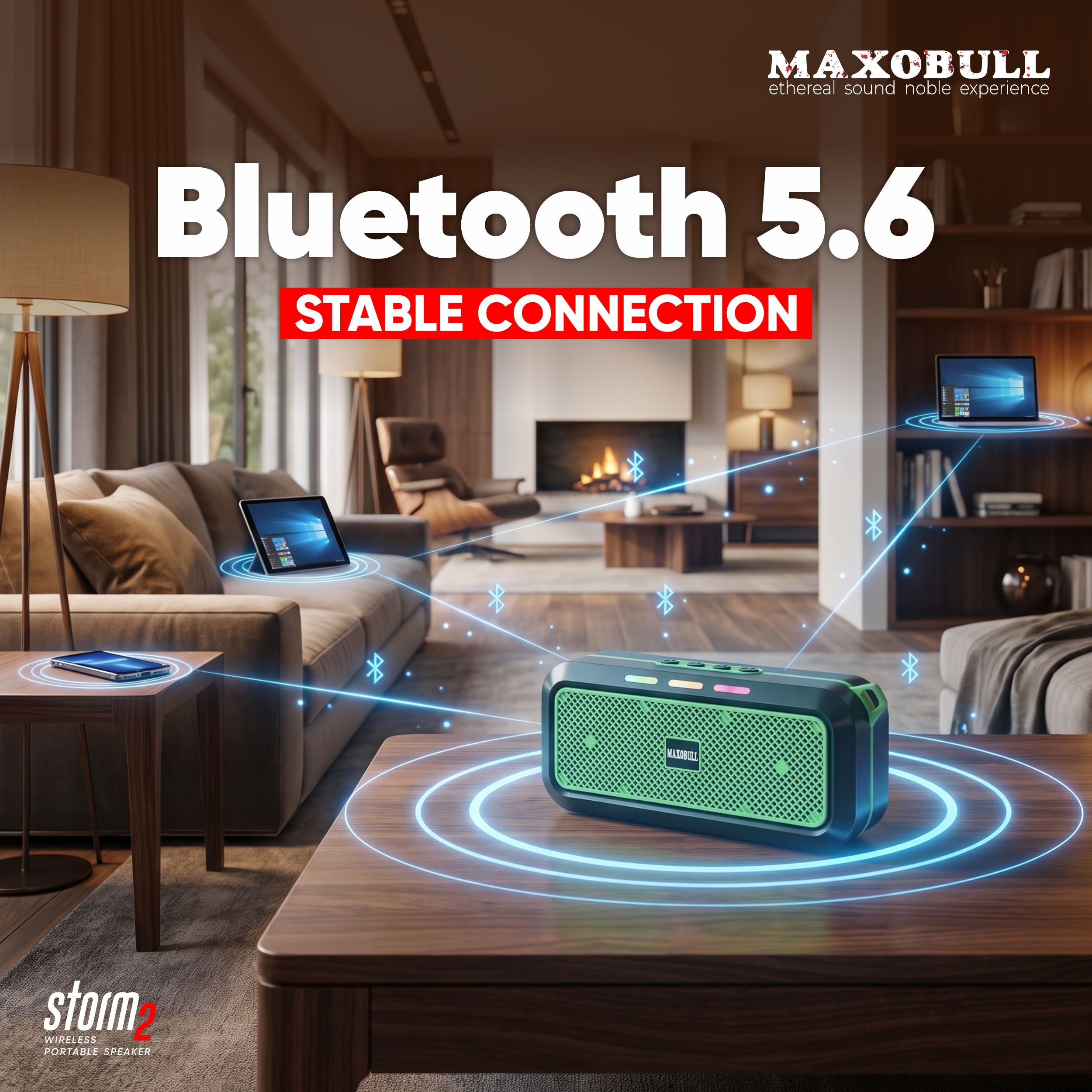 Maxobull Storm 2 Wireless Portable Speaker