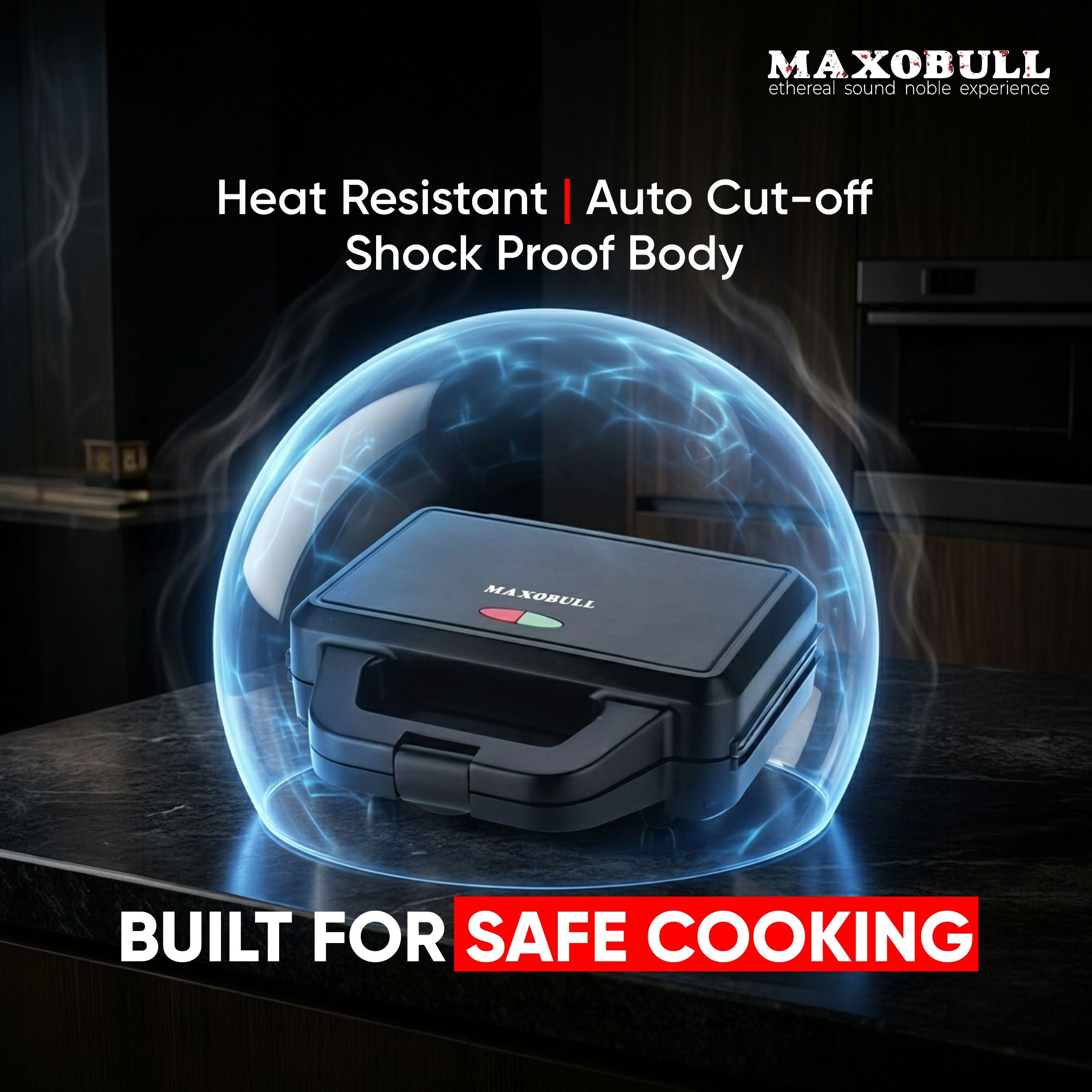 Maxobull 750W Sandwich Maker