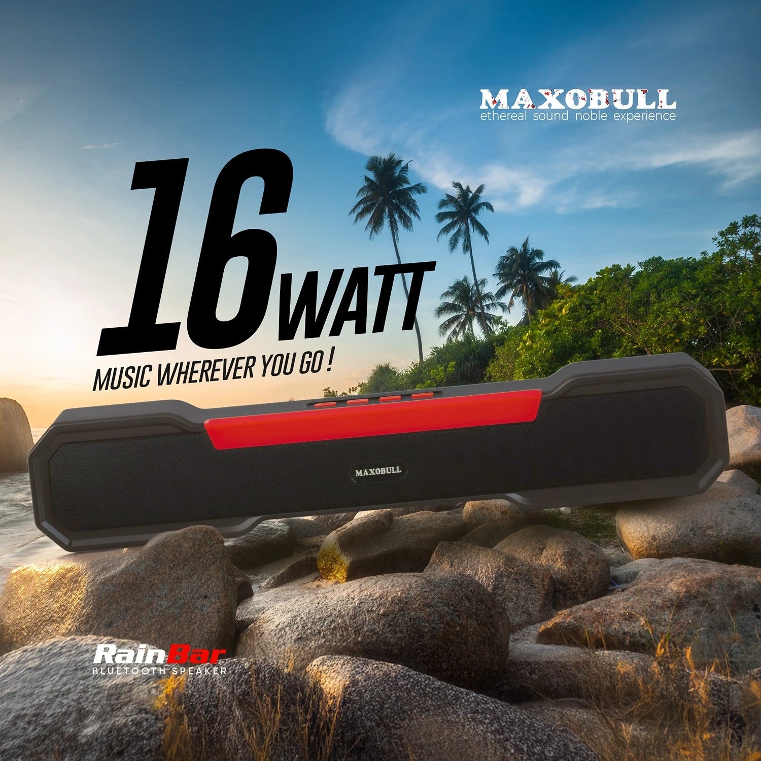 Maxobull Rainbar Bluetooth Speaker 16W
