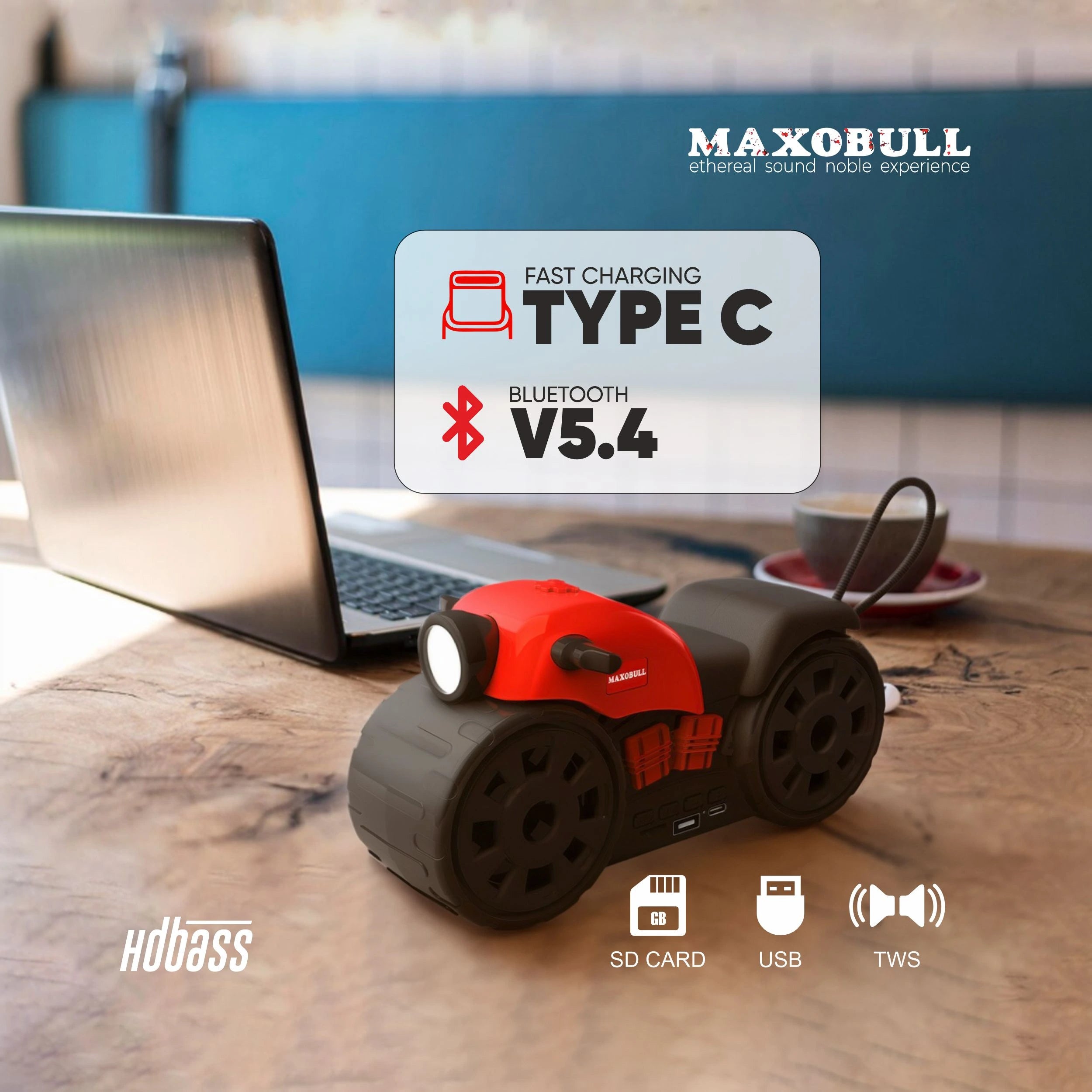 Maxobull HD Bass Bike Speaker