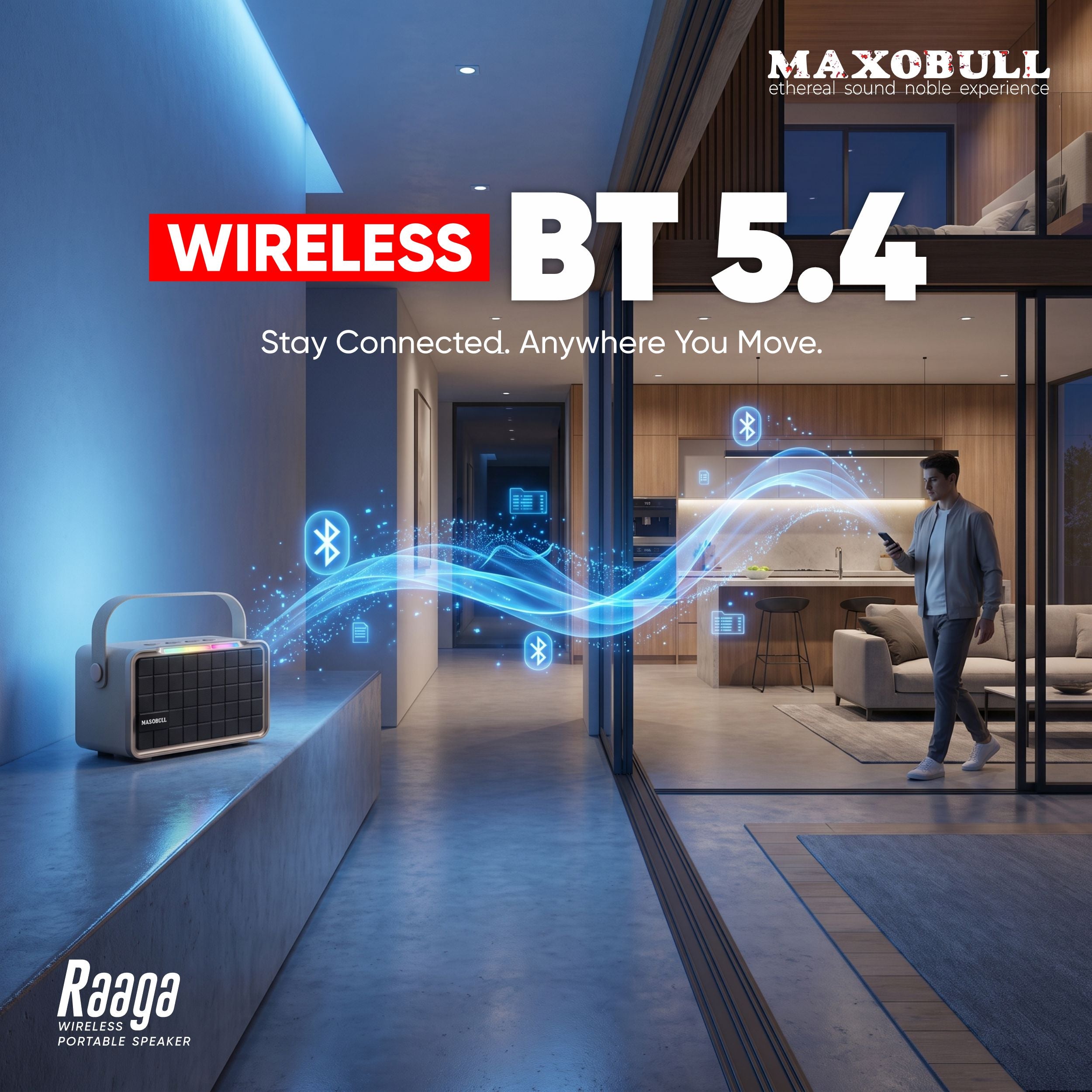 Maxobull Raaga Wireless Portable Speaker