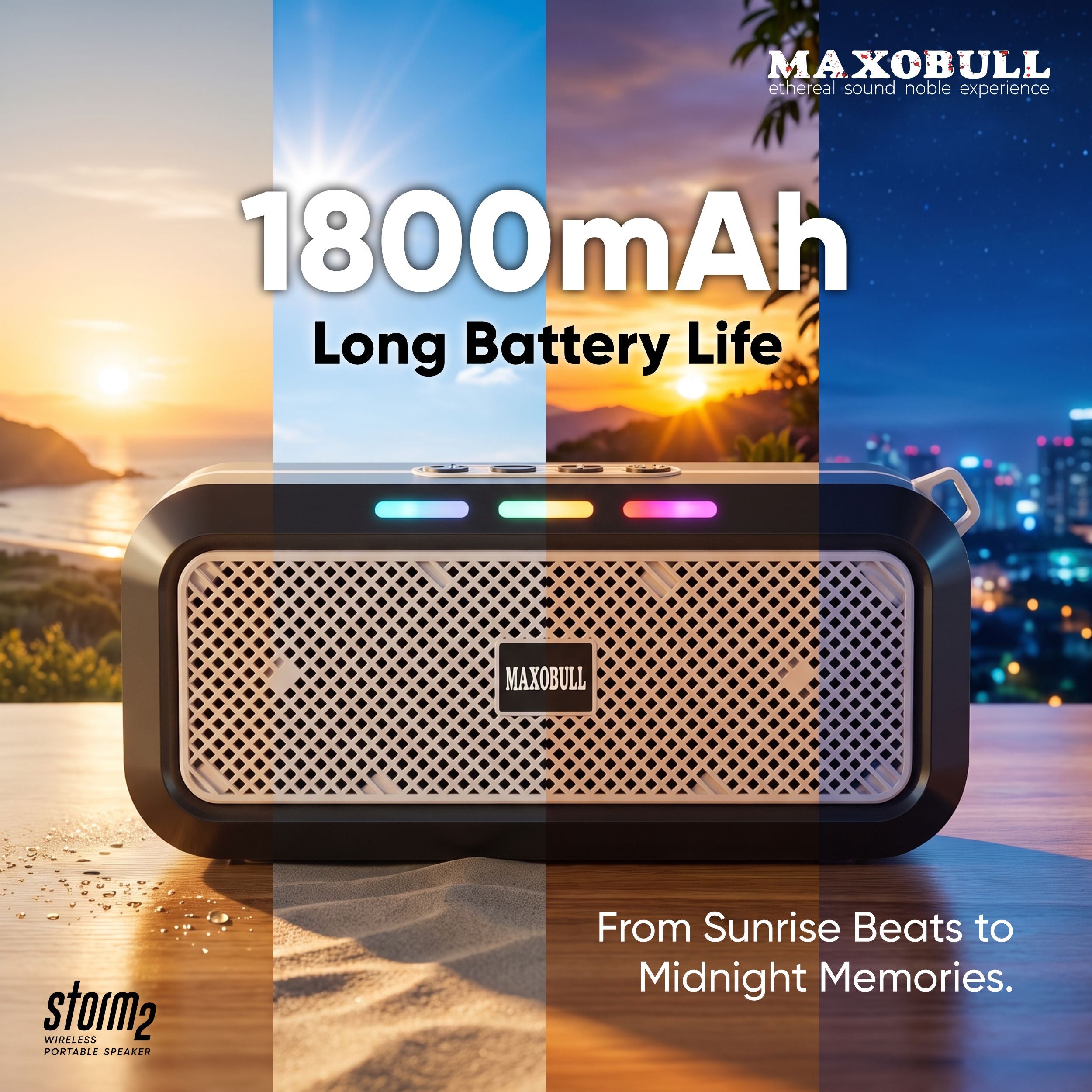 Maxobull Storm 2 Wireless Portable Speaker