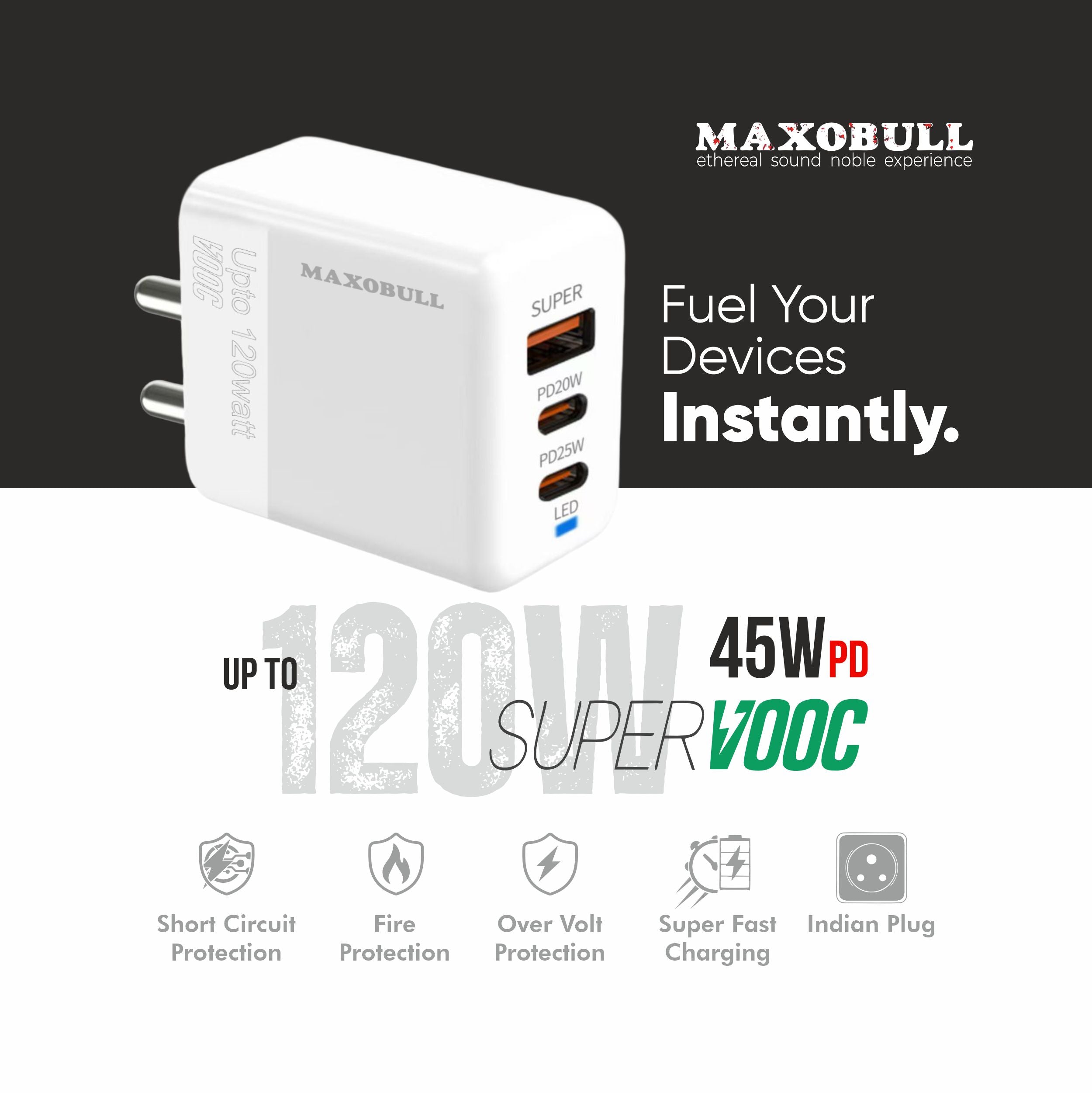 Maxobull PD 1202 Charger - 120W