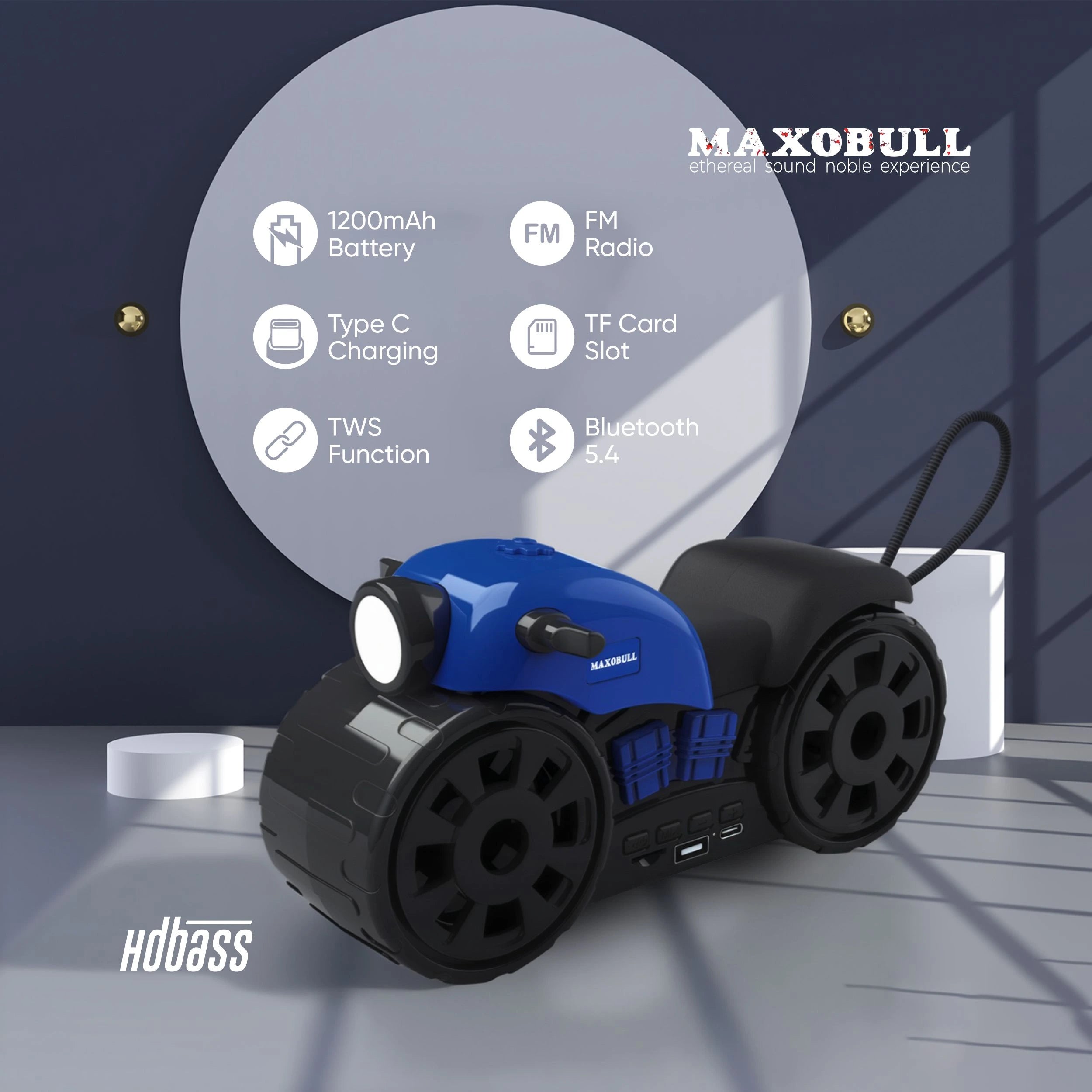 Maxobull HD Bass Bike Speaker