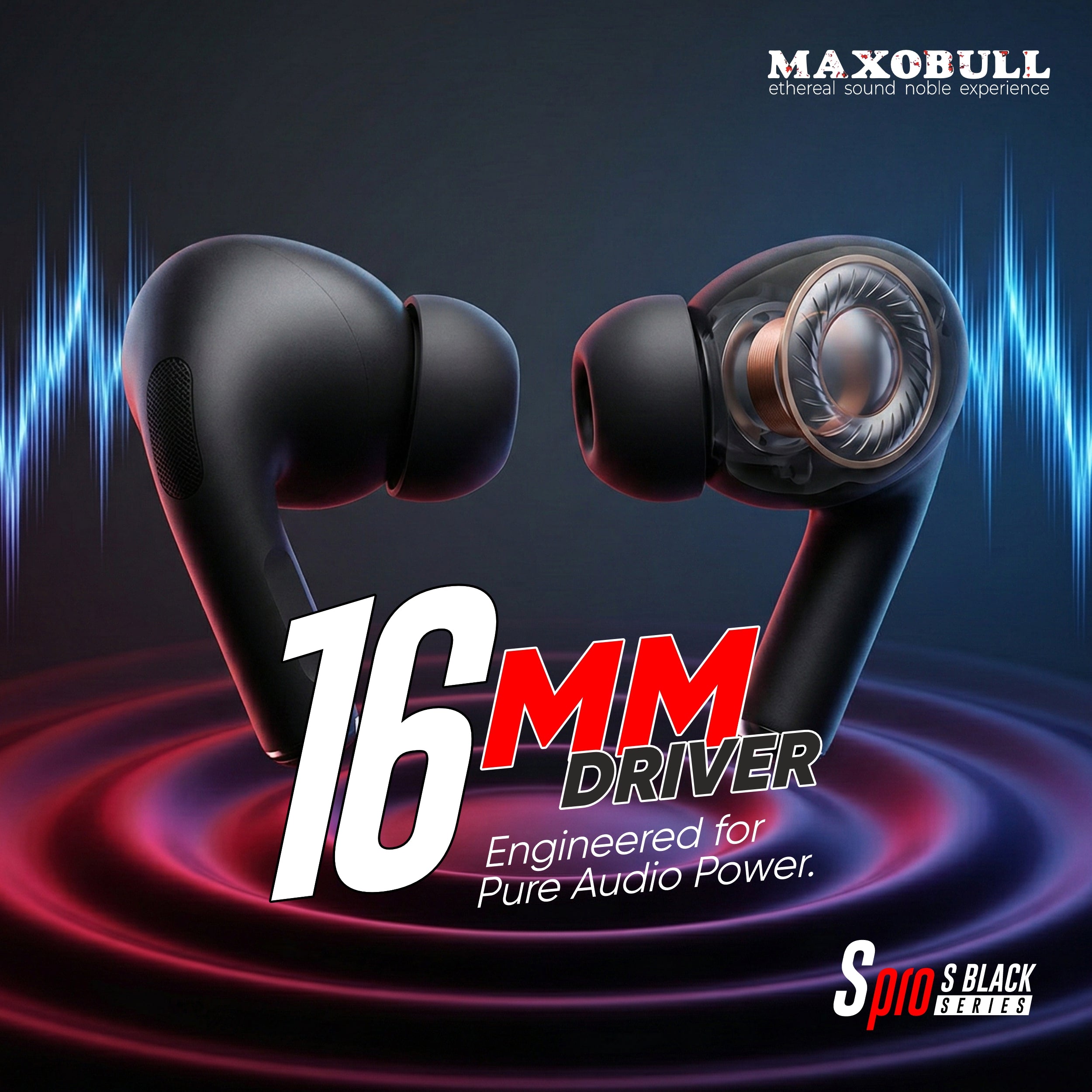 Maxobull SM Pro Black Series Earbuds