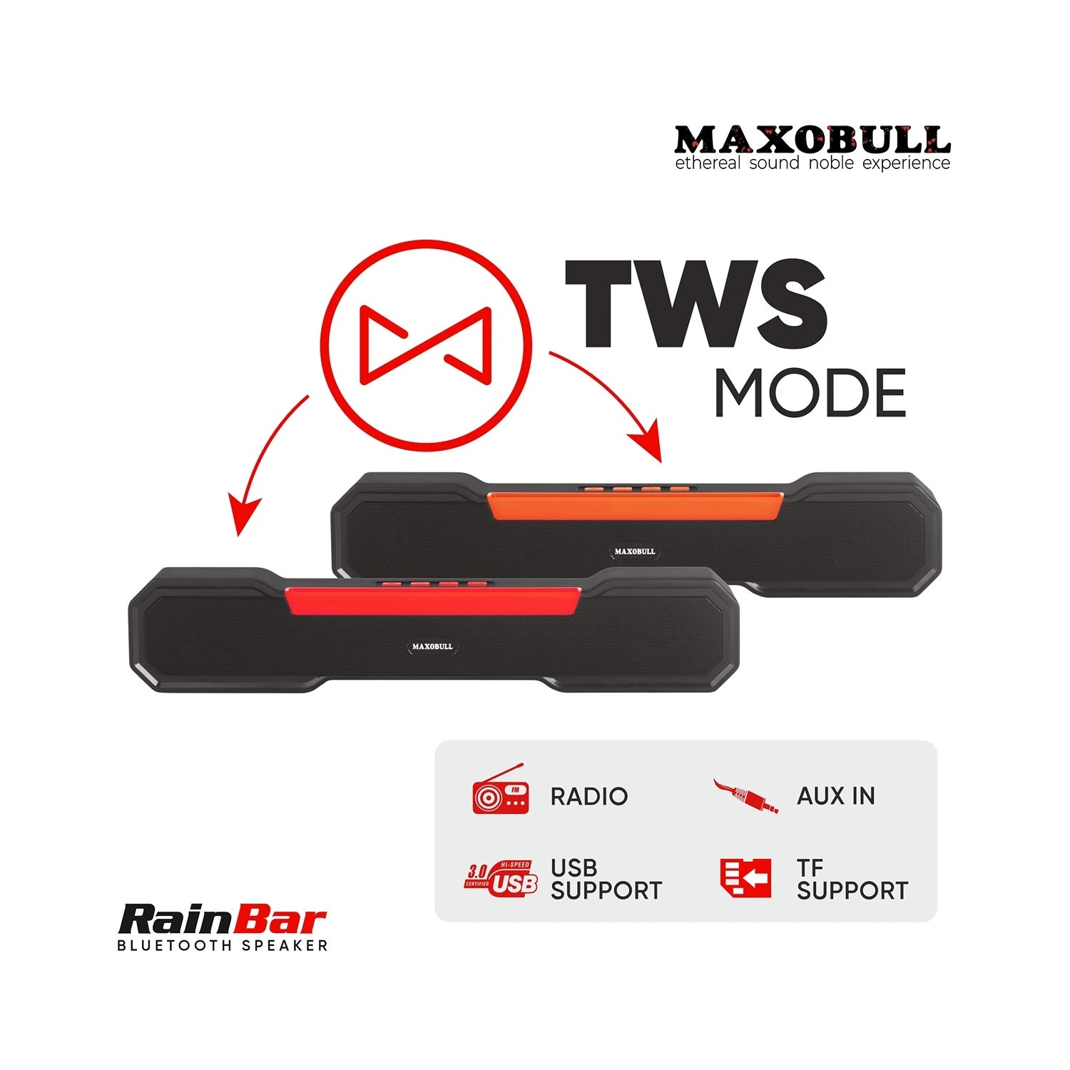 Maxobull Rainbar Bluetooth Speaker 16W