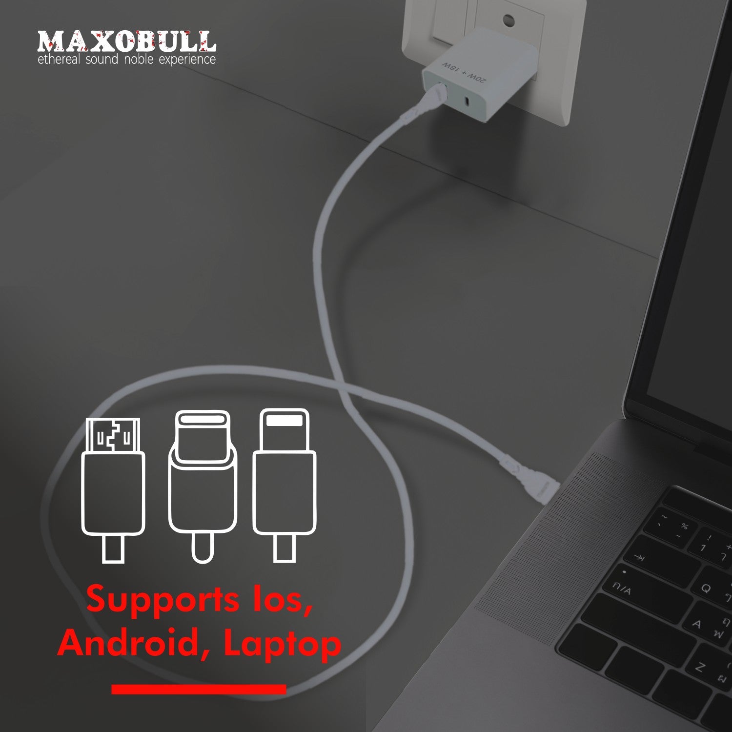 Maxobull 38W PD+QC With Cable