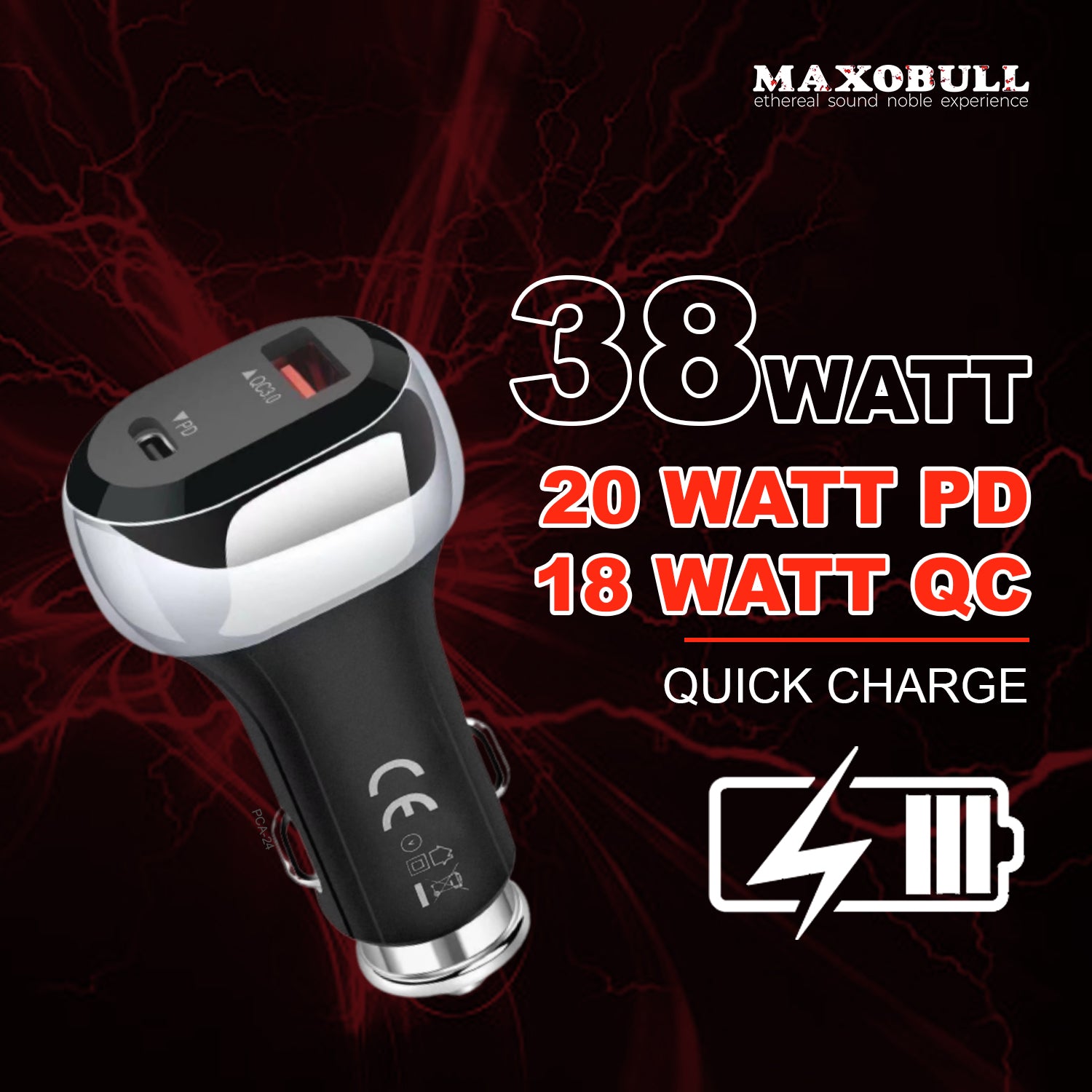 Maxobull Car Charger 38W
