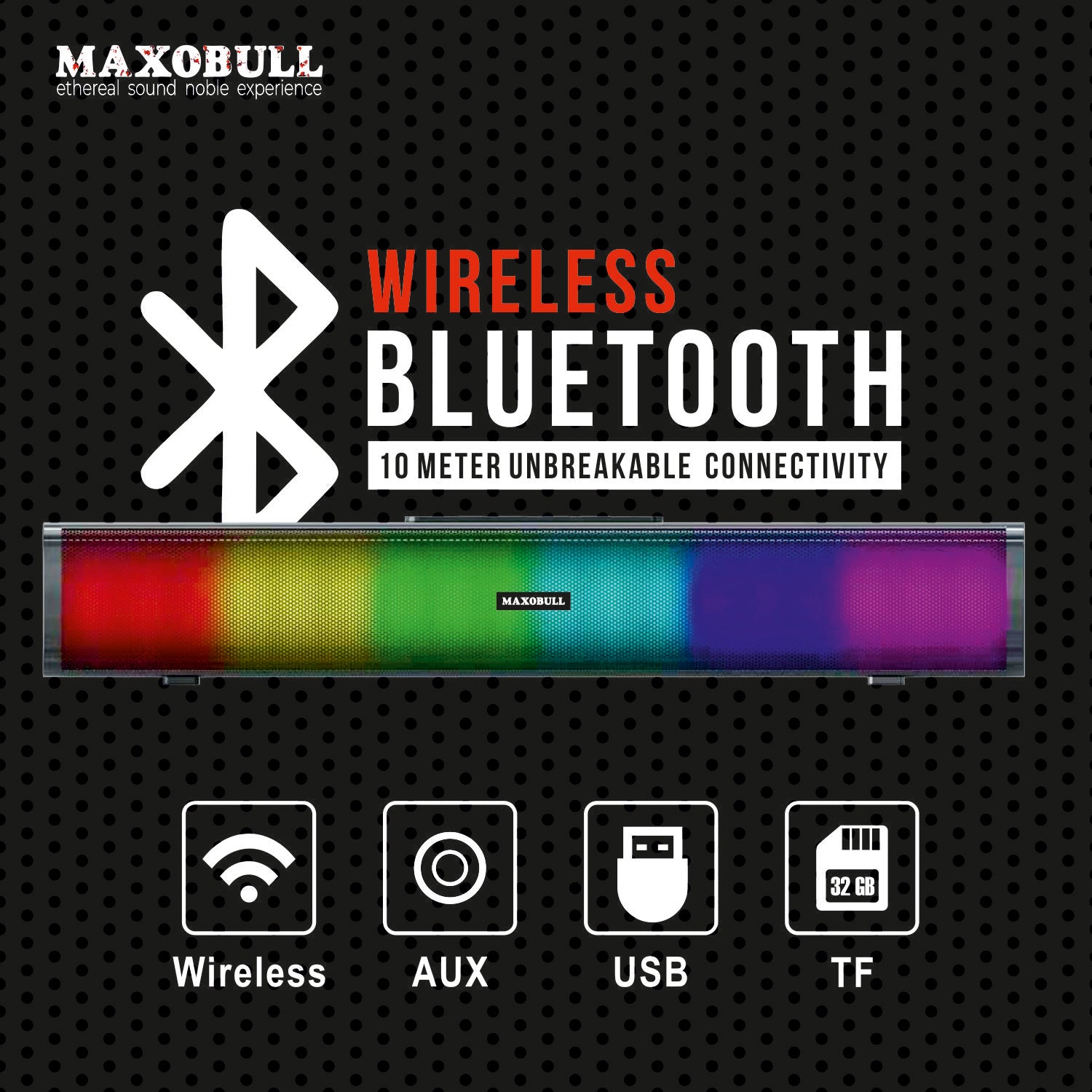 Maxobull Rainbow DO2+ 14 Watt Bluetooth Smart Speaker