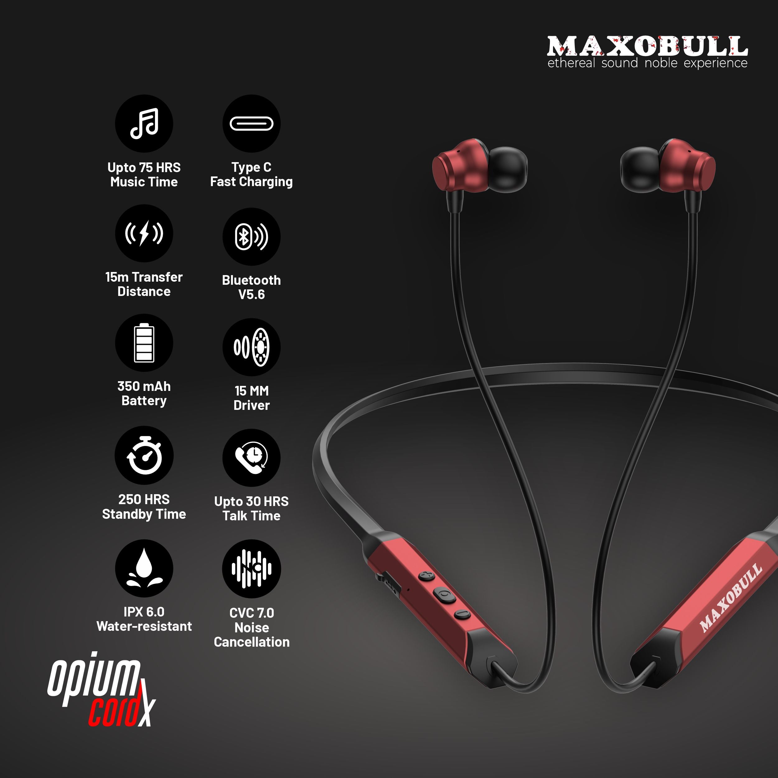 Maxobull Opium CordX Neckband