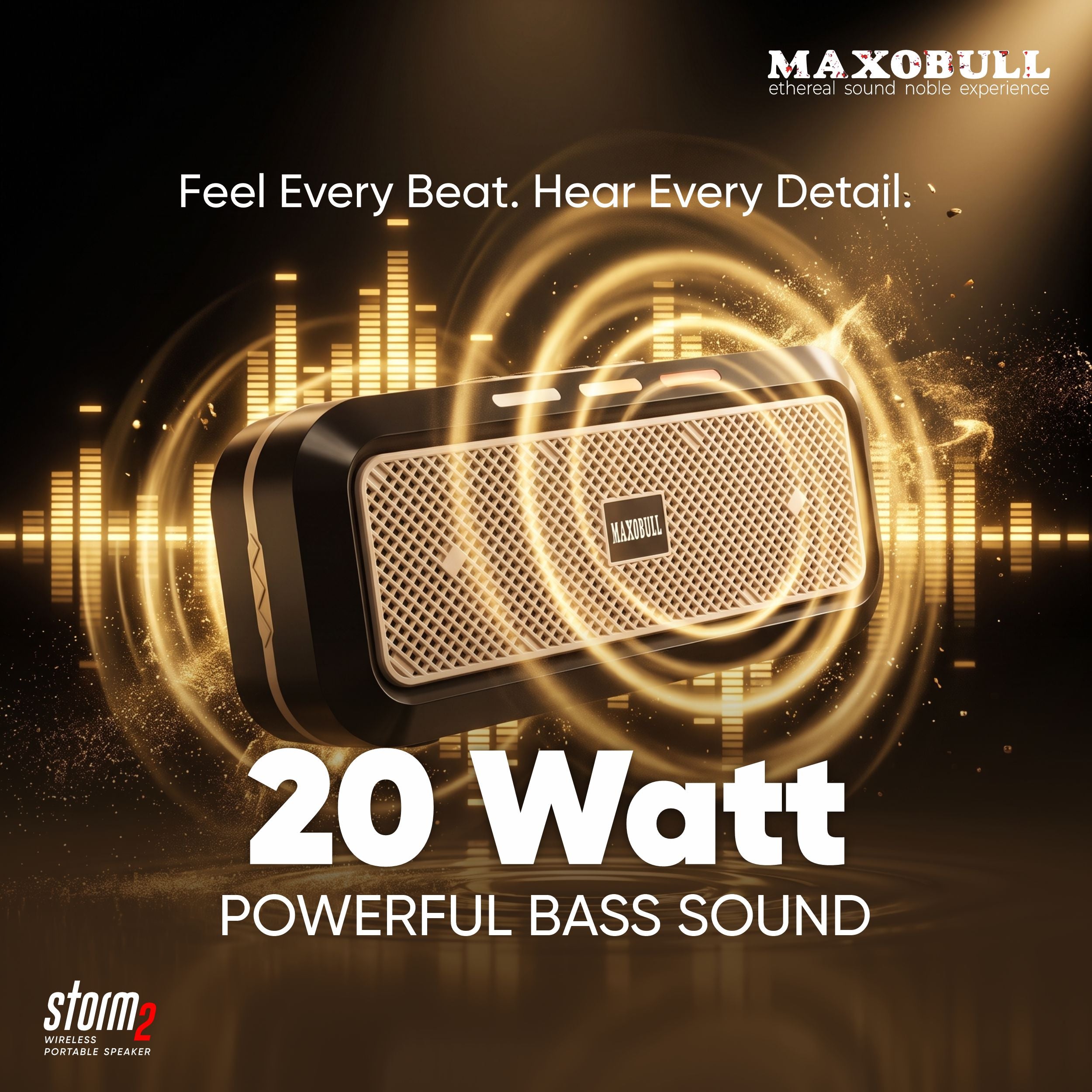 Maxobull Storm 2 Wireless Portable Speaker