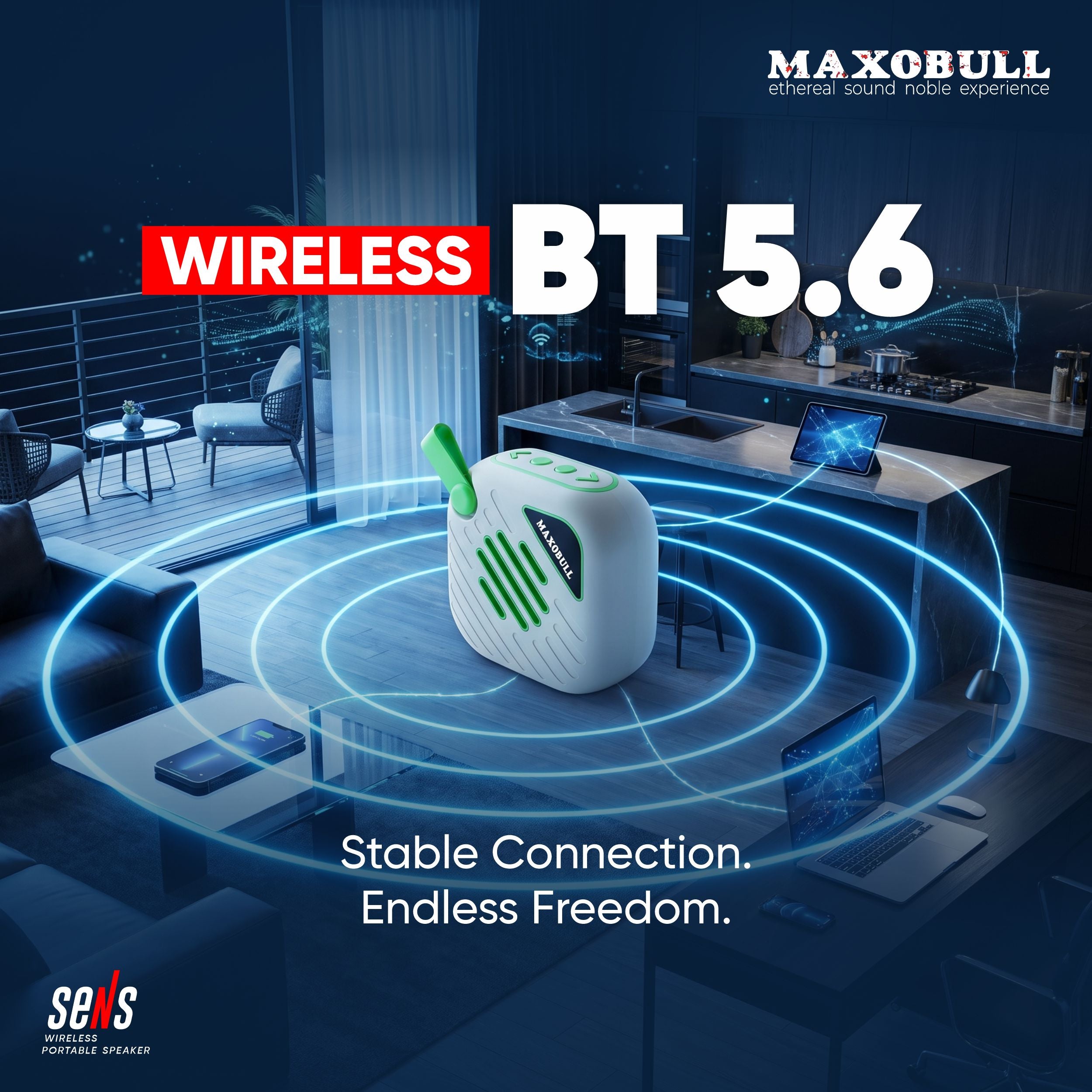 Maxobull Sens Wireless Portable Speaker