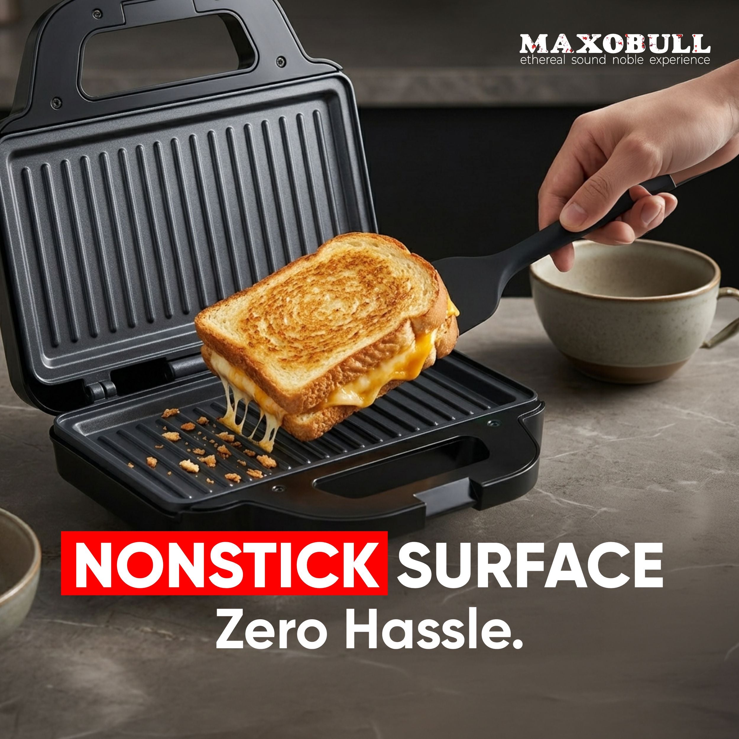 Maxobull 750W Sandwich Maker