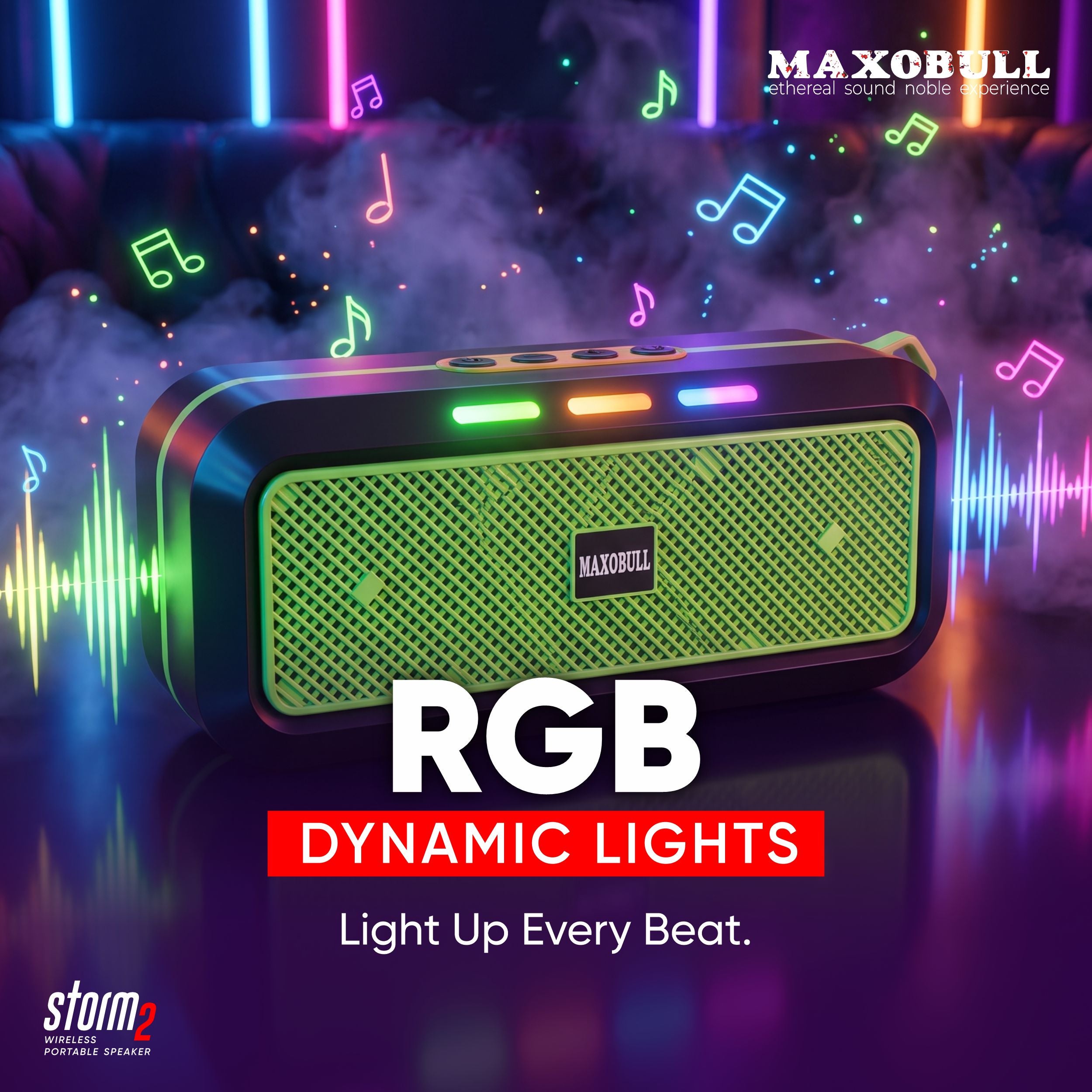 Maxobull Storm 2 Wireless Portable Speaker