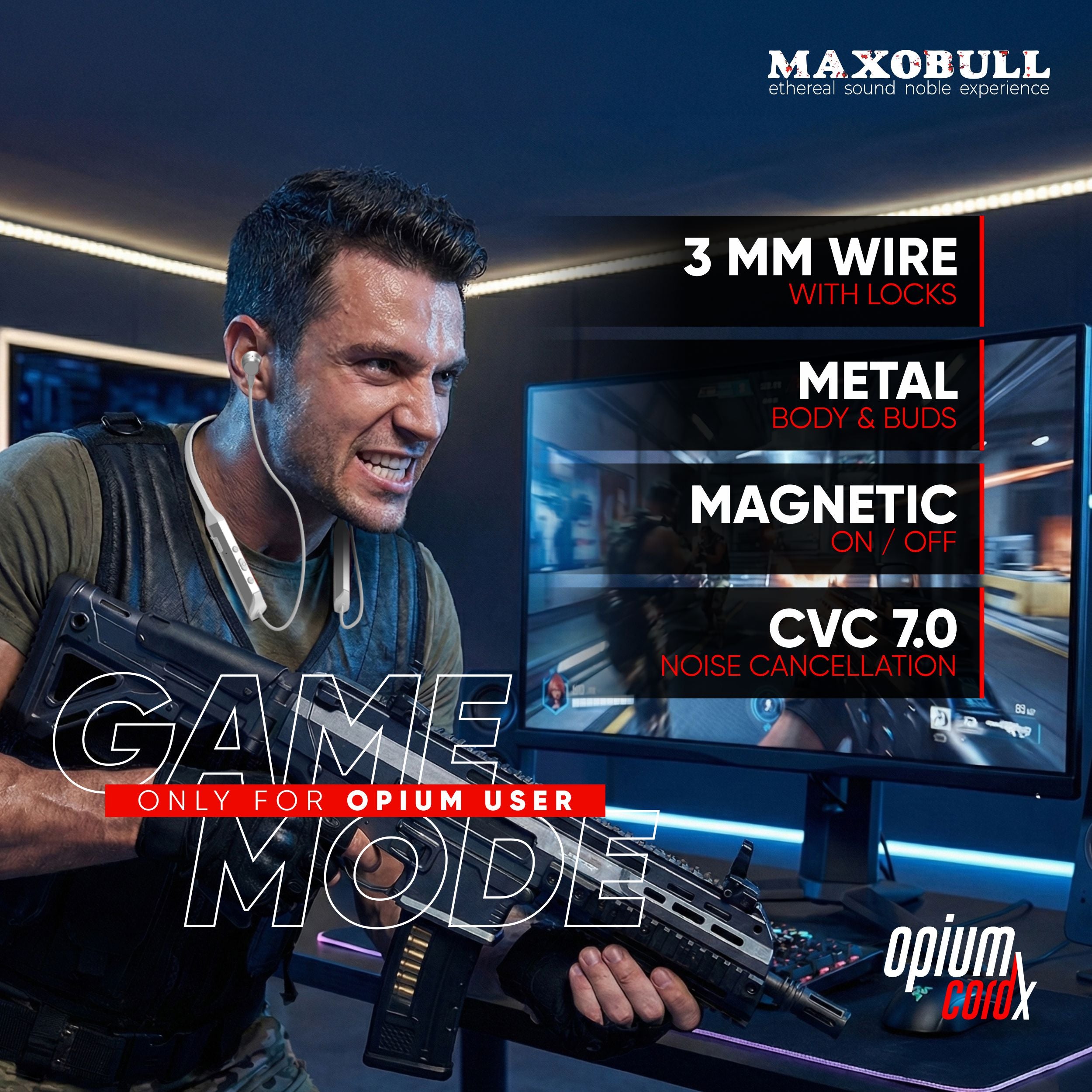 Maxobull Opium CordX Neckband