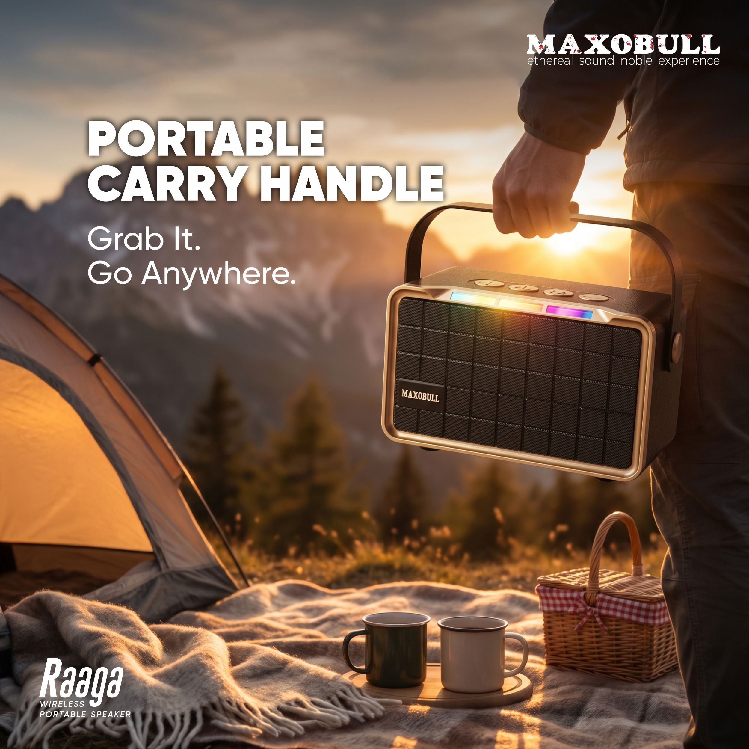 Maxobull Raaga Wireless Portable Speaker