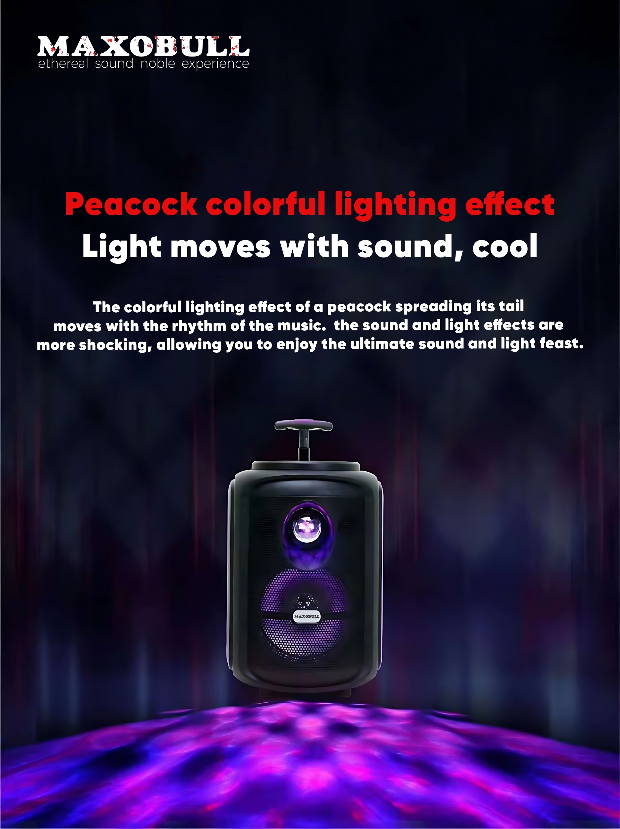 Maxobull Pull To Walk Trolley Speaker