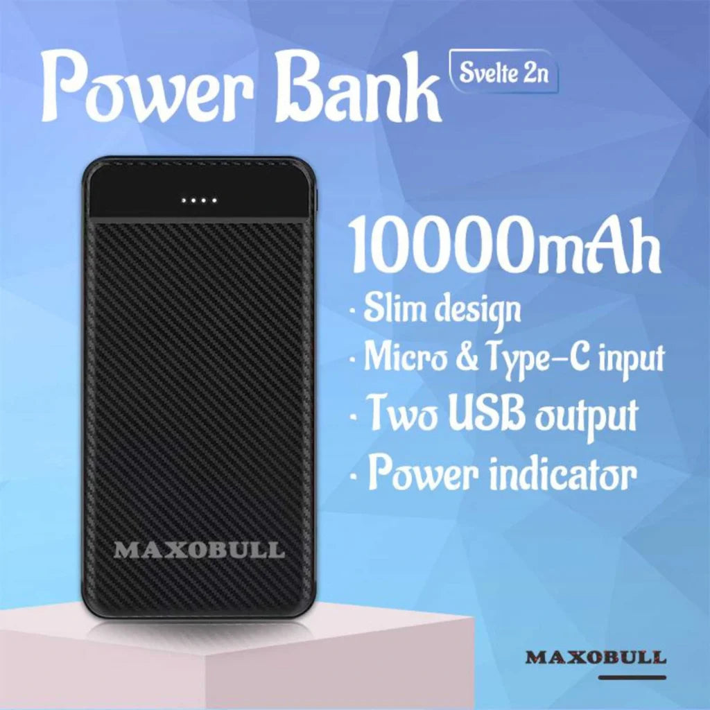 Maxobull Powerbank Svelte 2n/3n 10000 mAh